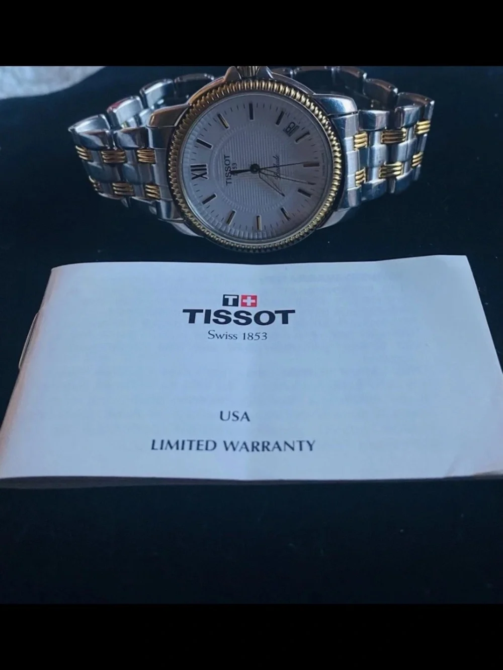 Vintage Tissot Ballade Swiss Watch 2000 Men’s Model Number 377 NEW BATTERY